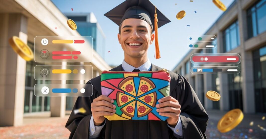 Graduations Pouch Pizza Purchase Game Zippergitsfh